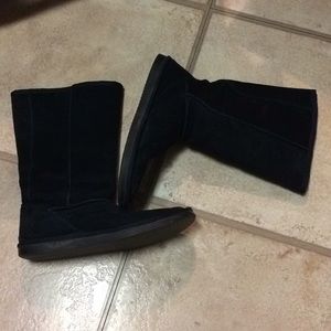 Navy mid-calf high Boots